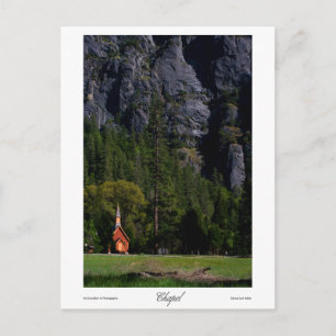 Carte postale d'impression de chapelle
