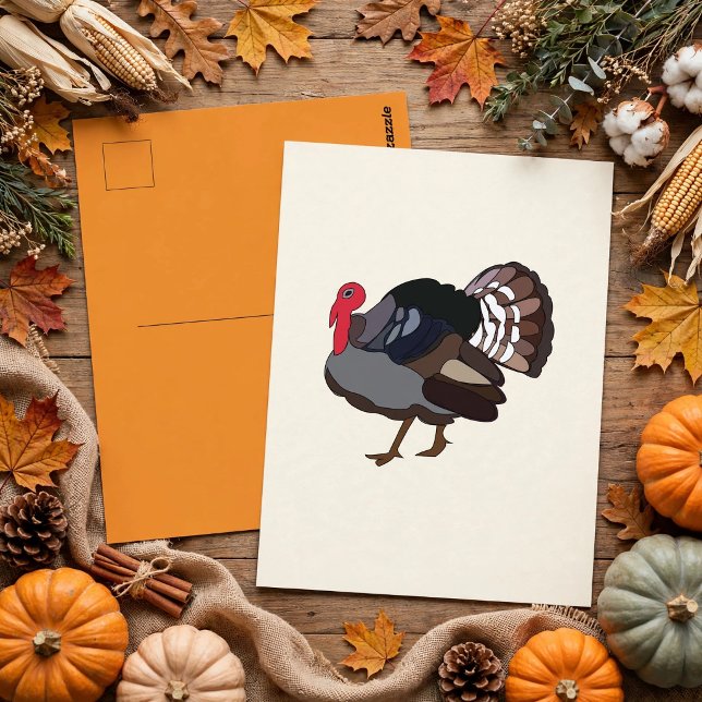 Carte Postale Dinde Oiseau Dinde (Créateur téléchargé)