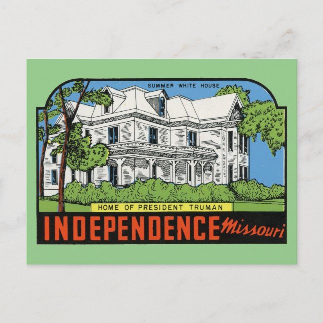 Carte postale d'Independence, Missouri (Devant)