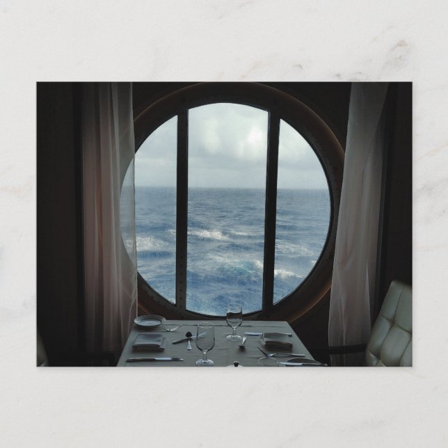 Carte Postale Dîner avec vue sur l'océan (Devant)