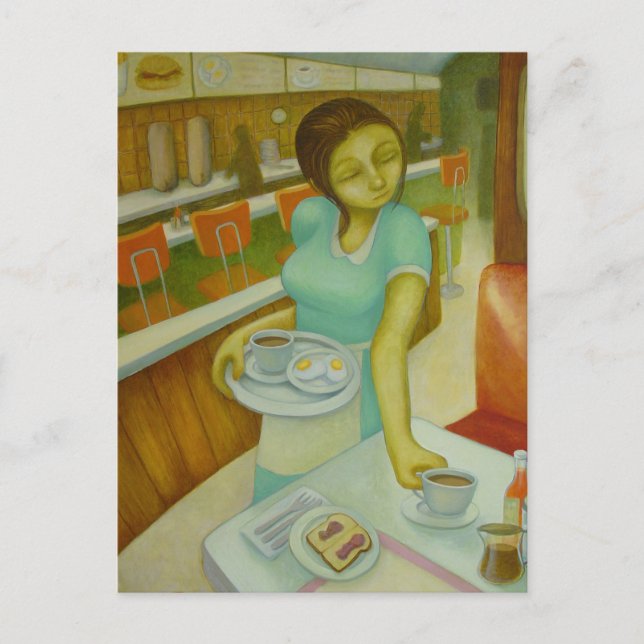 Carte Postale Diner Oeufs Toast & Jelly (Devant)