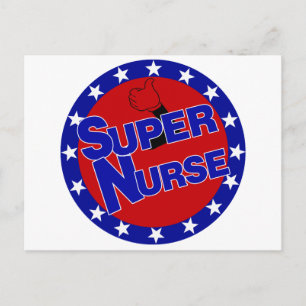 CARTE POSTALE D'INFIRMIÈRE DE POUCES ENCOURAGEMENT SUPERBE -