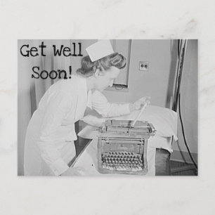 Carte postale d'infirmière de rétablissement et de