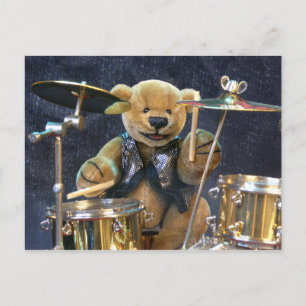 Carte Postale Dinky Bears Drummer