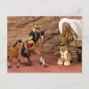 Carte Postale Dinky Bears Little Cowboys