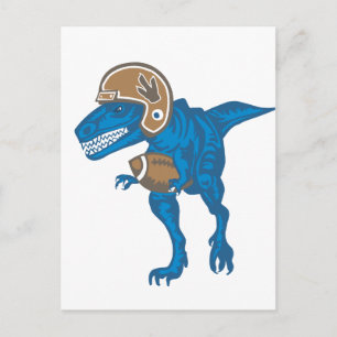 Carte Postale Dinosaur Bleu