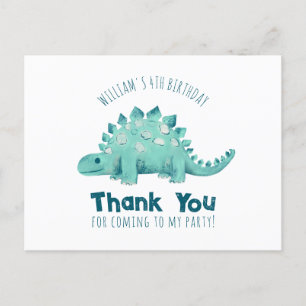 Carte Postale Dinosaur Stegosaurus Merci