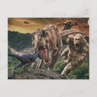 Dinosaur Tyrannosaurus Gorilla Velocirapus