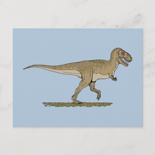Carte Postale Dinosaure crétacé Tyrannosaurus rex (Devant)
