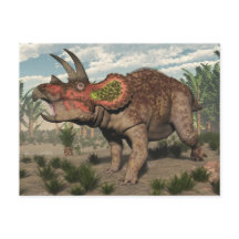 Dinosaure de Tricératops - rendu 3D