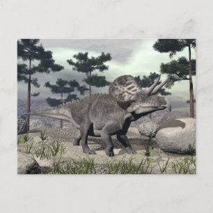 Carte Postale Dinosaure de Zuniceratops - rendu 3D