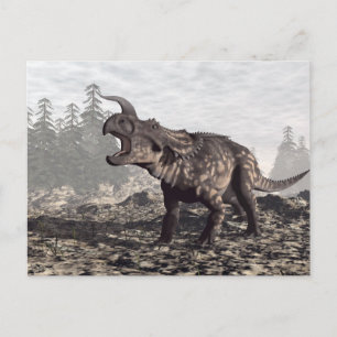 Carte Postale dinosaure Einiosaurus - rendu 3D