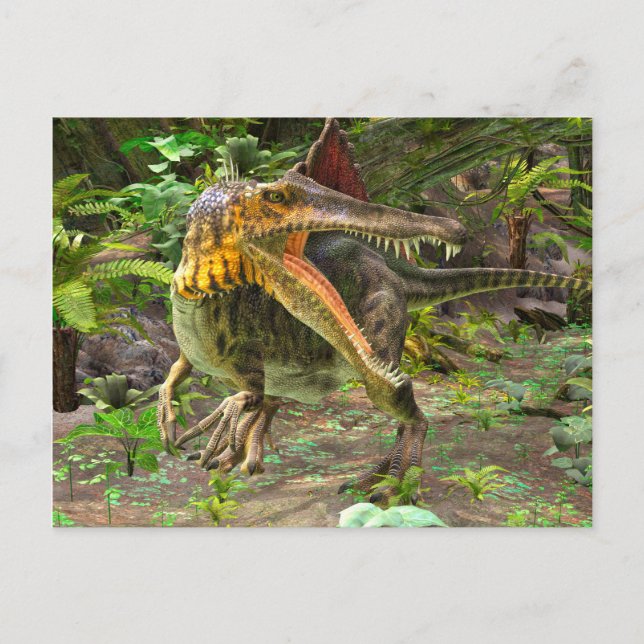 Carte Postale Dinosaure Spinosaurus (Devant)