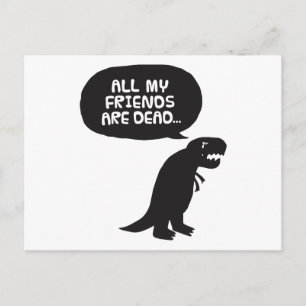 Carte Postale Dinosaure triste