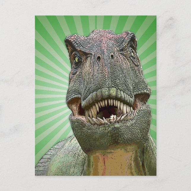Carte Postale Dinosaure Tyrannosaurus rex (Devant)