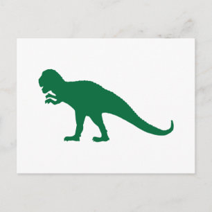 Carte Postale Dinosaure Vert