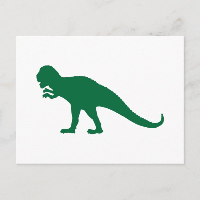 Carte Postale Dinosaure Vert (Devant)