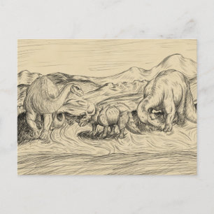 Carte Postale Dinosaures Classiques
