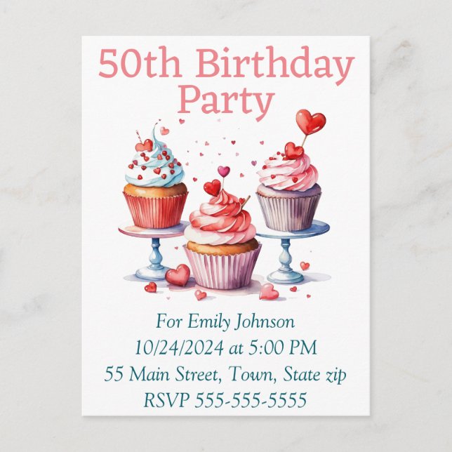 Carte postale d'invitation (Devant)