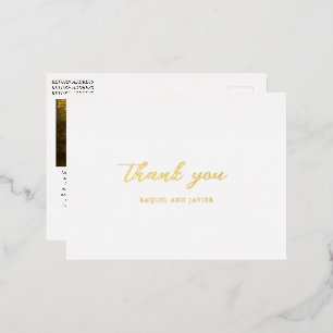 CARTE POSTALE D'INVITATION À FEUILLES D'ALUMINIUM 