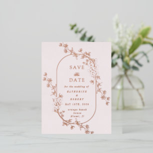 CARTE POSTALE D'INVITATION À FEUILLES D'ALUMINIUM