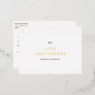 CARTE POSTALE D'INVITATION À FEUILLES D'ALUMINIUM 