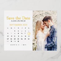 Calendrier de photo de mariage à conserver