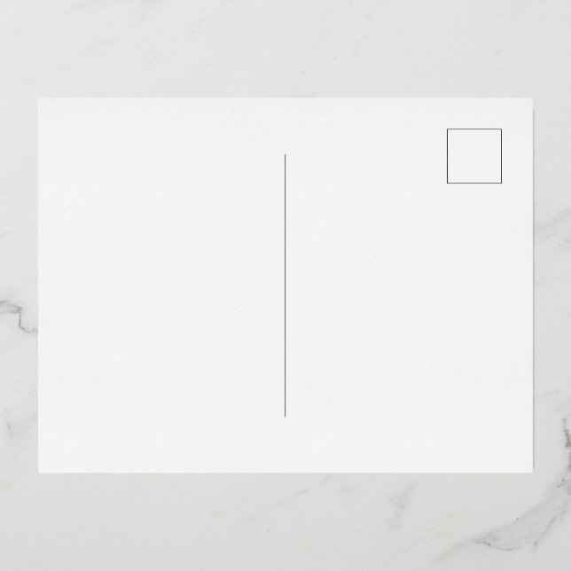 Carte Postale D'invitation À Feuilles D'aluminium Carton d'invitation alu (Verso)