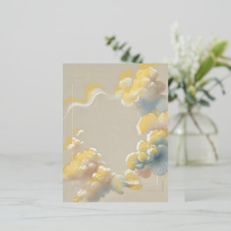 Carte Postale D'invitation À Feuilles D'aluminium Ethereal Bliss