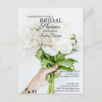 Carte postale d'invitation à une fête de fiançaill