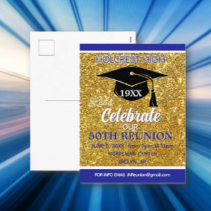 Carte postale d'invitation de réunion de classe qu