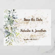 Carte postale d'invitation en aluminium à sauvegar