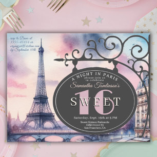 Carte postale d'invitation pour un anniversaire de