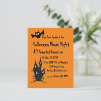 Carte postale d'invitation pour une soirée cinéma