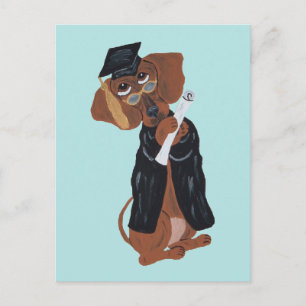 Carte Postale Diplômé de Dachshund