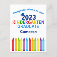 Diplômé de maternelle 2023 personnalisé Cute remis