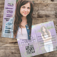Diplômé Vellum Photo moderne | Site Web du code QR