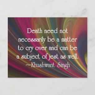 Carte Postale Dire adieu avec Humour et Jest