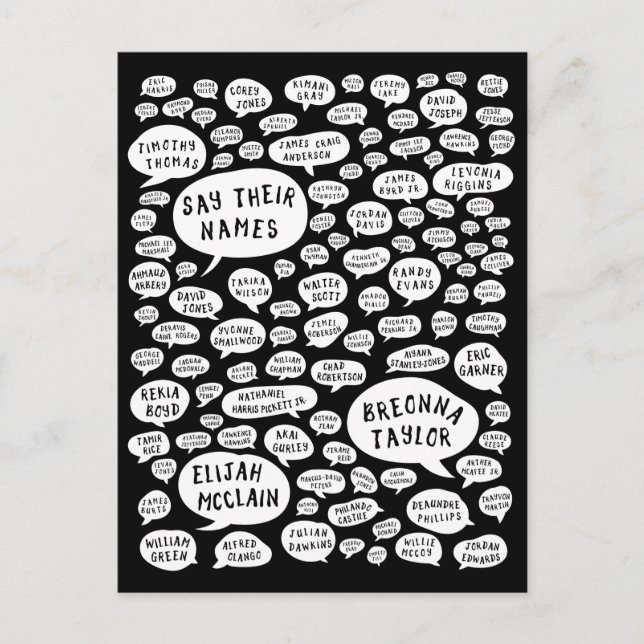 Carte Postale dire leurs noms (Devant)