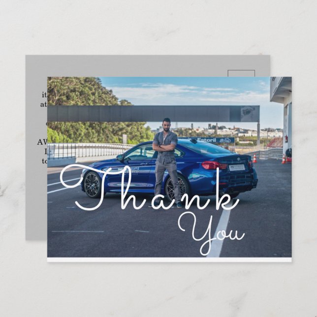 Carte Postale Dire merci à une réparation  (Devant / Derrière)