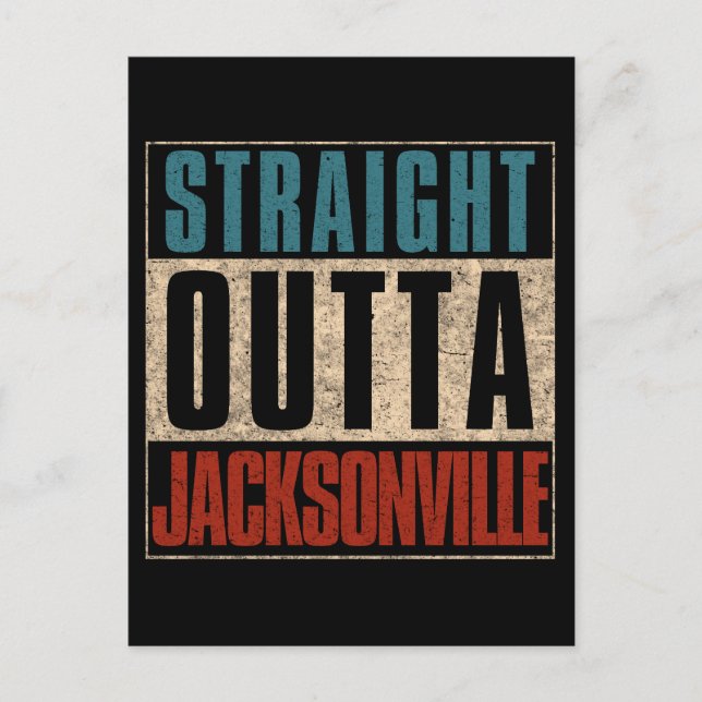 Carte Postale Direct Outta Jacksonville Floride FL USA (Devant)