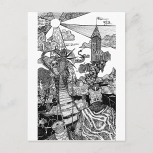 Carte Postale Direction droite