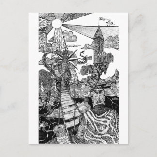 Carte Postale Direction droite