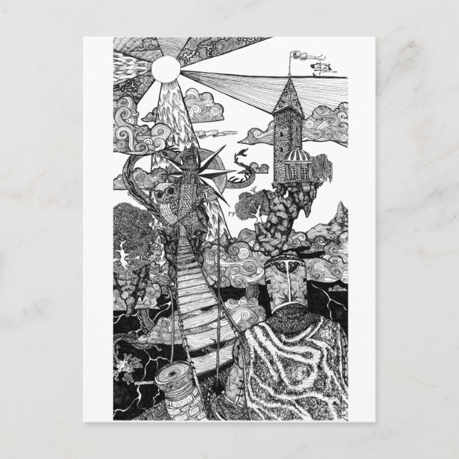 Carte Postale Direction droite (Devant)