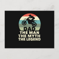 Dirt Bike Motocross MX Rider Papa L'Homme Le Mythe