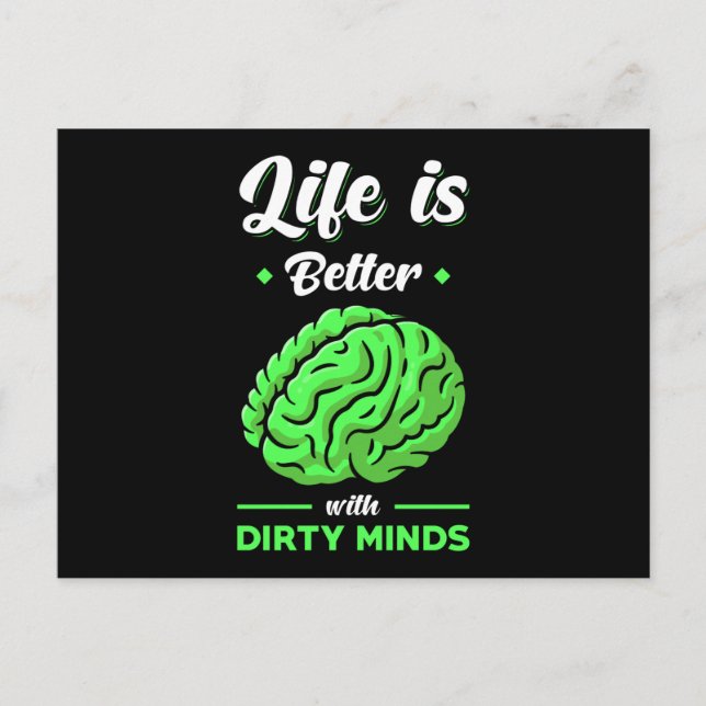 Carte Postale Dirty Thoughts Drôle Dire (Devant)