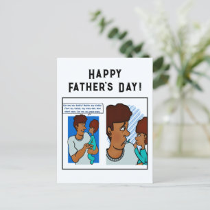 Carte Postale Dis papa