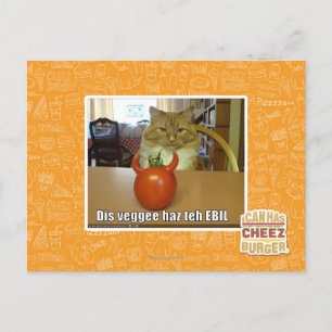 Carte Postale Dis veggee haz l'EBIL