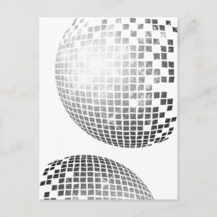 Carte postale Disco Ball Fun Retro