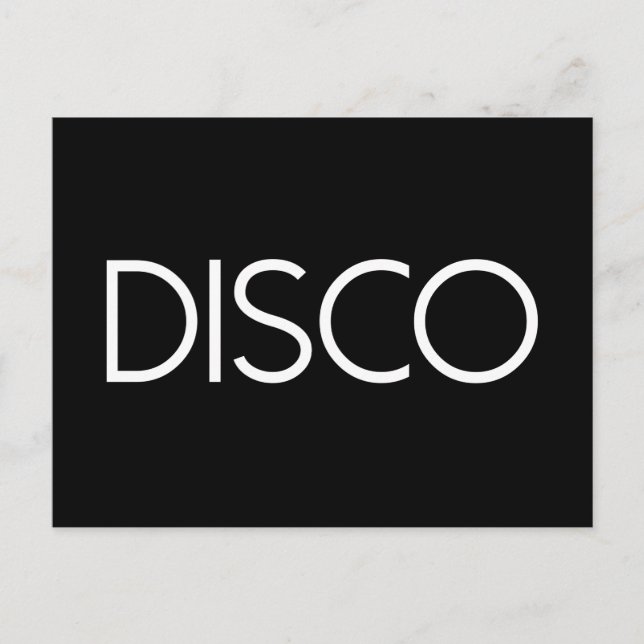 Carte Postale DISCO Dancing (Devant)